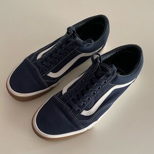 Vans Old Skool Navy, White, & Gum Skate Shoes